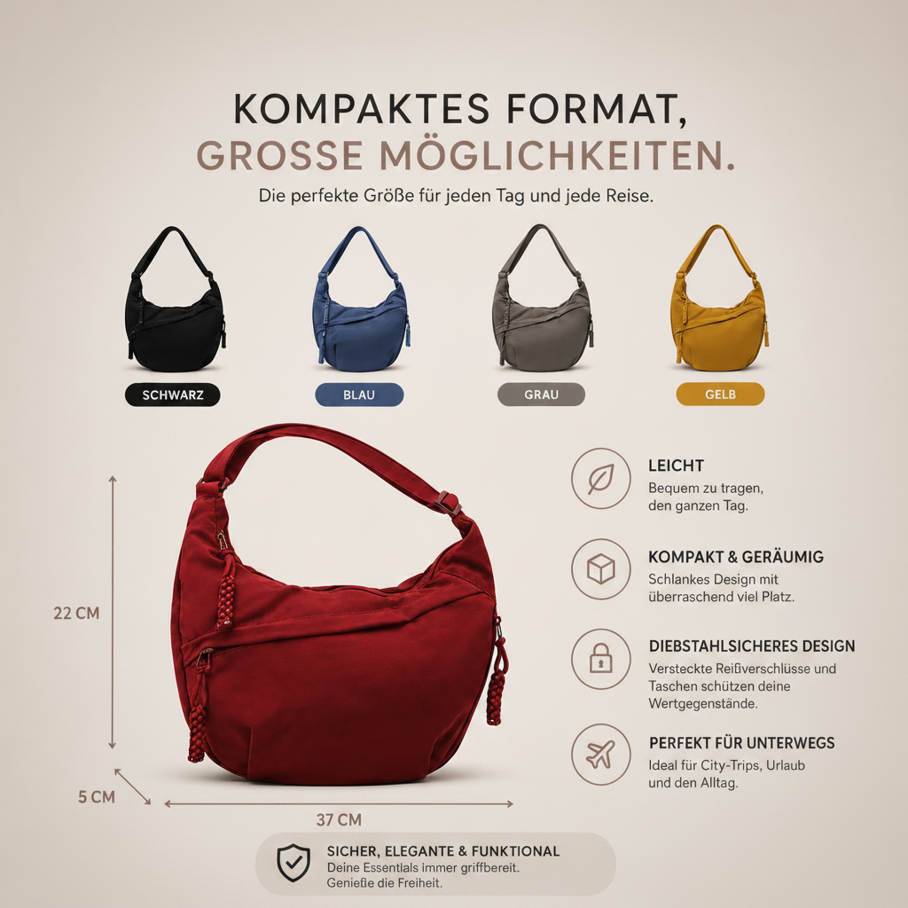 LUNA | Elegante bolso de hombro