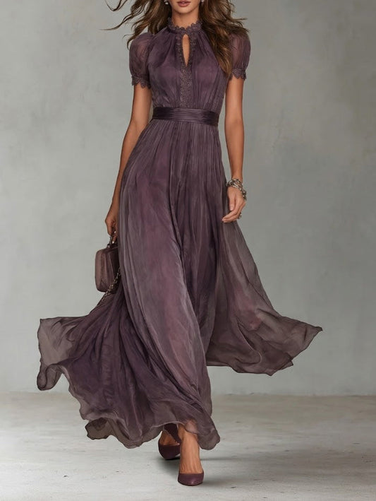 CARMEN - Vestido largo de gasa