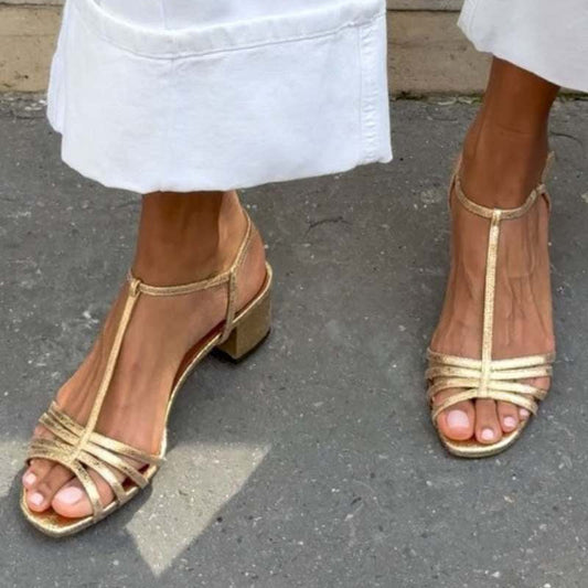 ALEXANDRA - Sandalias con tacón grueso