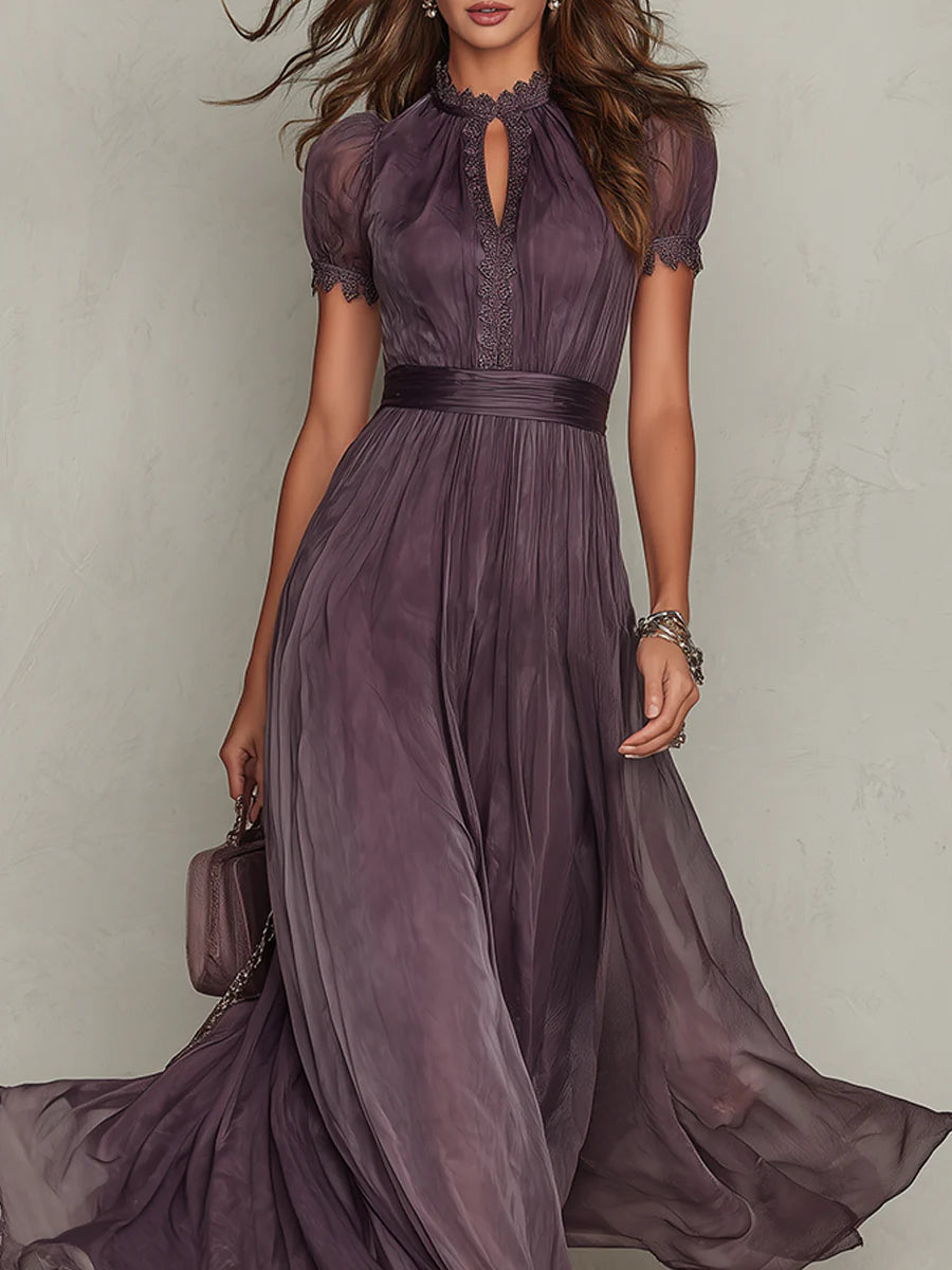 CARMEN — Vestido largo de gasa
